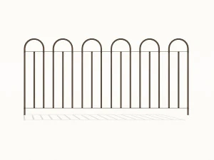 cast iron fence pack 3D Model