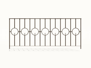 cast iron fence pack 3Dモデル