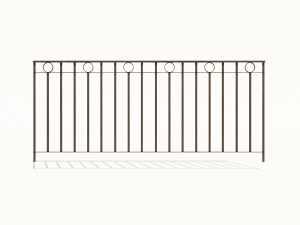 cast iron fence pack 3Dモデル