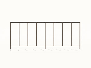 cast iron fence pack 3Dモデル