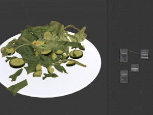 food sallad plate a 3Dモデル