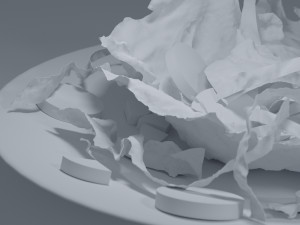 food sallad plate a 3Dモデル