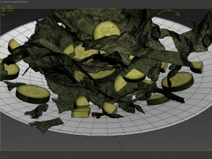 food sallad plate a 3Dモデル