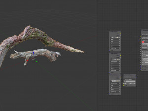 dead twisted tree 3d scan 5 Model 3D