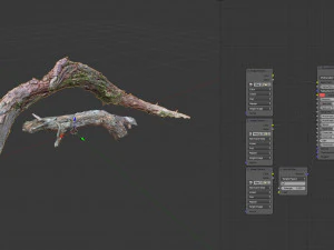 dead twisted tree 3d scan 5 3D Model