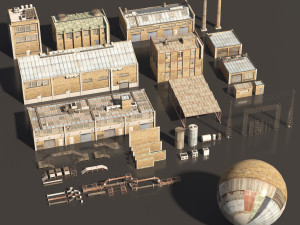 industry building kit Modèle 3D