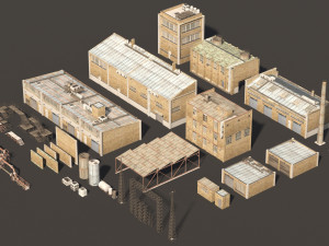 industry building kit Modèle 3D