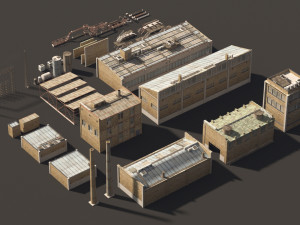 industry building kit Modèle 3D