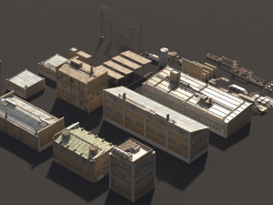 industry building kit Modèle 3D