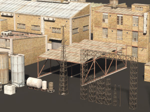 industry building kit Modèle 3D