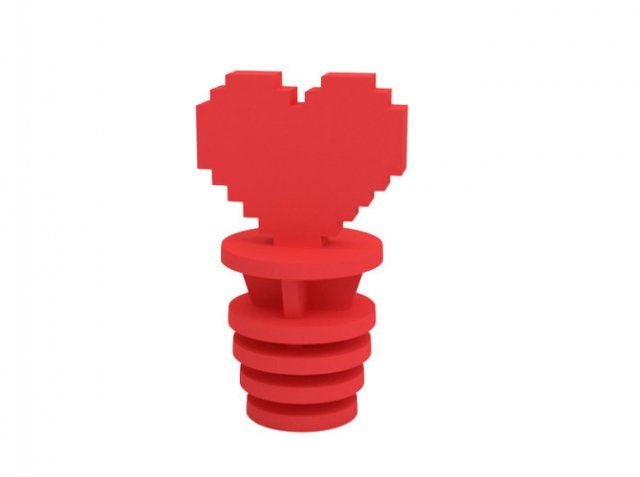 bottle stopper 3D 打印模型 .c4d .max .obj .3ds .fbx .stl .blend