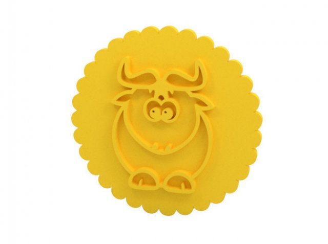 cookie stamp - stamp 3Dプリントモデル .c4d .max .obj .3ds .fbx .stl .blend 