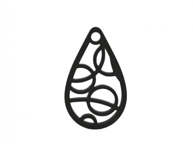 earring 3Dプリントモデル .c4d .max .obj .3ds .fbx .stl .blend 