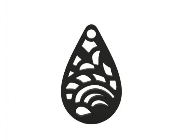 earring 3D Print Model .c4d .max .obj .3ds .fbx .stl .blend 