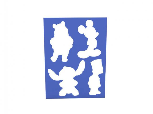 stencil 3D Print Model .c4d .max .obj .3ds .fbx .stl .blend