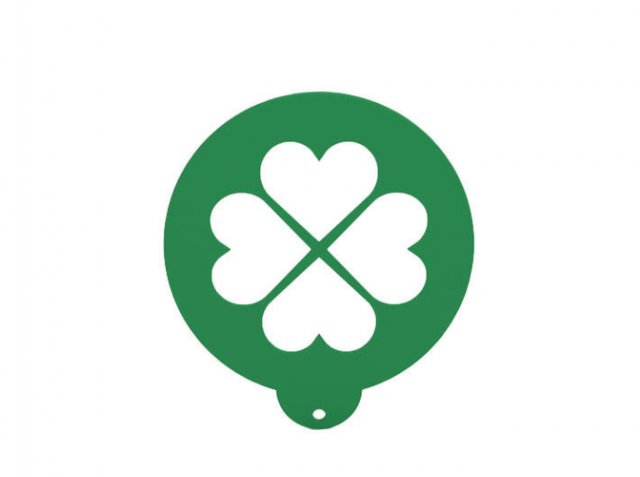 coffee - food stencil 3D Print Model .c4d .max .obj .3ds .fbx .stl .blend 