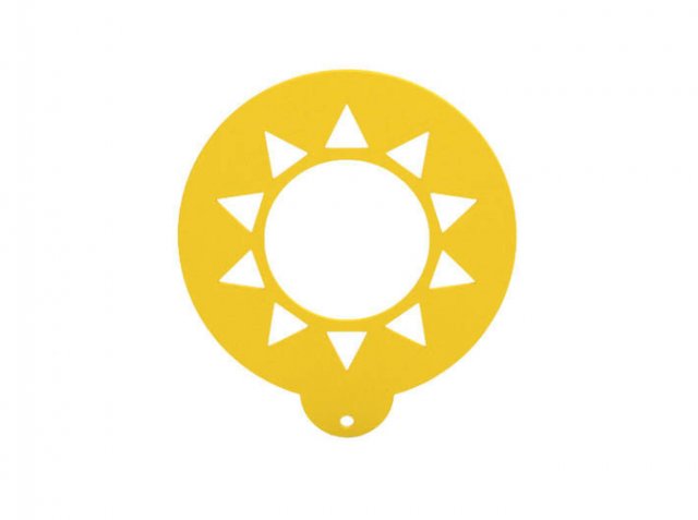 coffee - food stencil 3D Print Model .c4d .max .obj .3ds .fbx .stl .blend