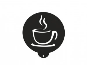 caff&egrave; - stencil alimentare Modello di stampa 3D