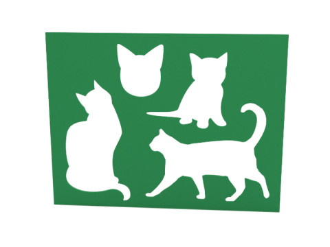 Stencil 3D प्रिंट मॉडल