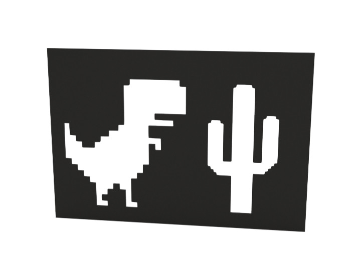 Stencil 3D प्रिंट मॉडल .c4d .max .obj .3ds .fbx .stl .blend 