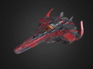 luchador de nave espacial Modelo 3D