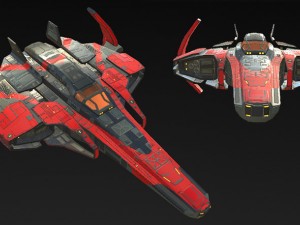 spaceship fighter Modello 3D