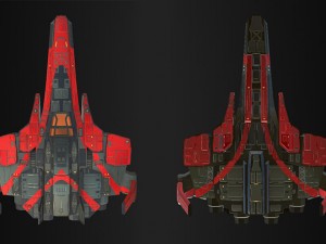 spaceship fighter Modello 3D