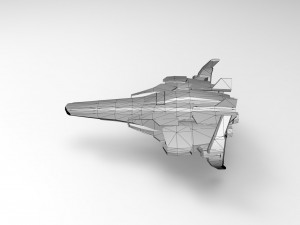 spaceship fighter Modello 3D