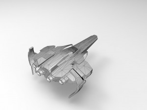 spaceship fighter Modello 3D