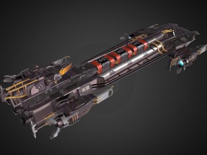cargo spaceship 3D 모델