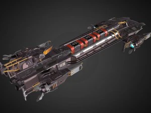 cargo spaceship 3D Model