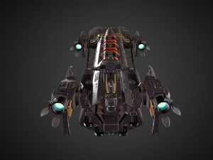 cargo spaceship 3D Model