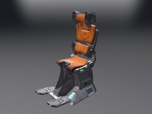 pilot seat Modelo 3D