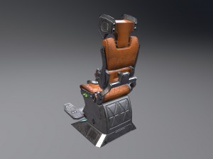 pilot seat 3D 模型