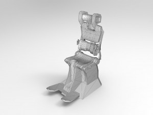 pilot seat 3D 模型