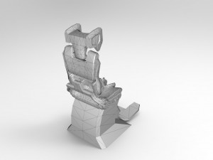 pilot seat 3D 模型