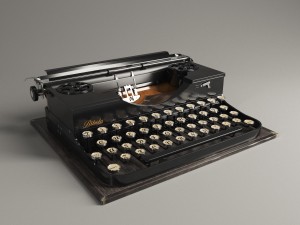 typewriter 3D मॉडल