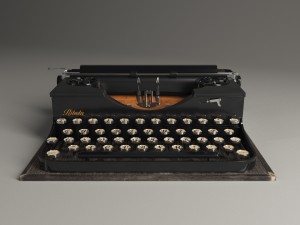 typewriter Model 3D