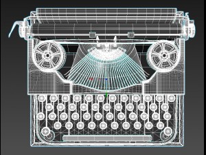 typewriter Model 3D