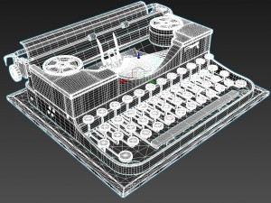 typewriter Model 3D