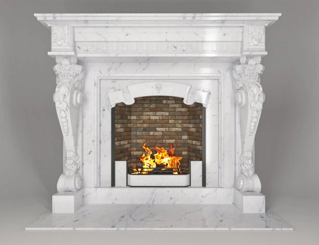 fireplace 3D Model .c4d .max .obj .3ds .fbx .stl .blend 