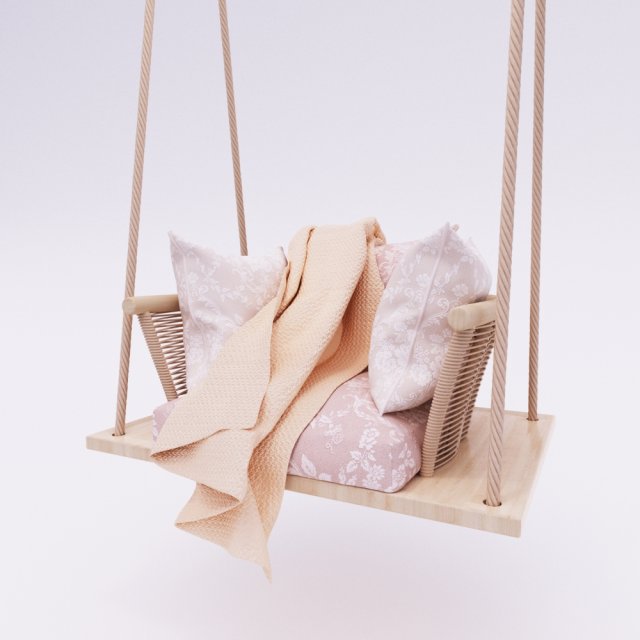 hanging chair 3Dモデル .c4d .max .obj .3ds .fbx .stl .blend 