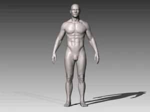 homem branco realista Modelo 3D