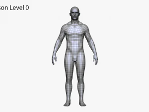 realistic white male 3D Model
