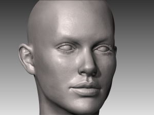 Realistic white female Modello 3D