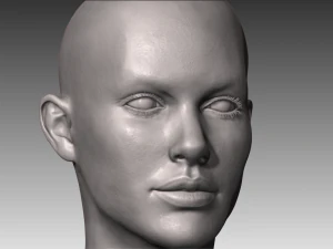 Realistic white female 3D Model