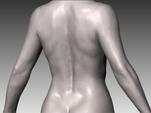 Realistic white female Modello 3D