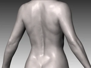 Realistic white female 3D Model