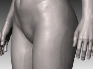 Realistic white female Modello 3D