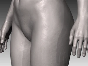 Realistic white female 3D Model